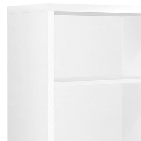 11.75" x 23.75" x 47.5" Cappuccino Particle Board Adjustable Shelves Bookshelf